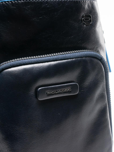 CAMPIONARIO -  B2 REVAMP Borsello monospalla porta ipad in pelle blu - Zaini da lavoro porta PC