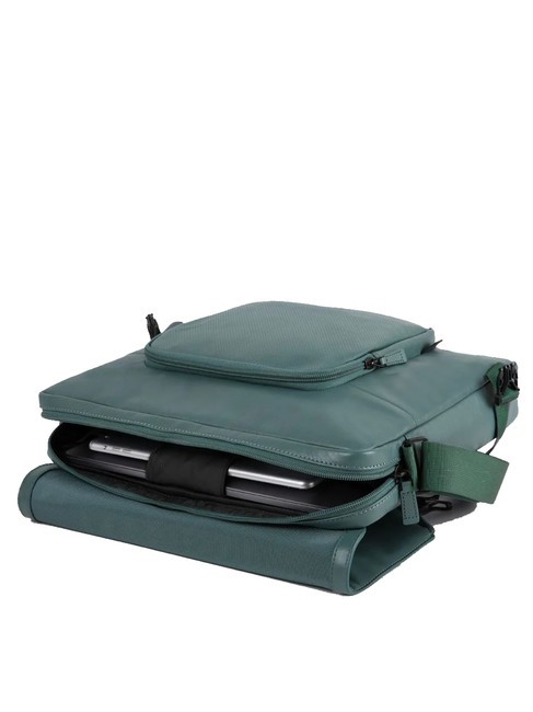 CAMPIONARIO - KYOTO Messenger porta PC 14", in pelle VERDE - Cartelle Lavoro