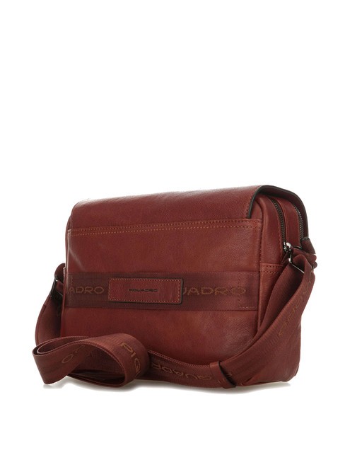 CAMPIONARIO - BLACK SQUARE Messenger in pelle CUOIO - Cartelle Lavoro