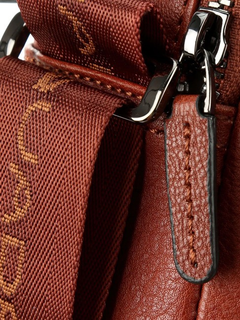 CAMPIONARIO - BLACK SQUARE Messenger in pelle CUOIO - Cartelle Lavoro