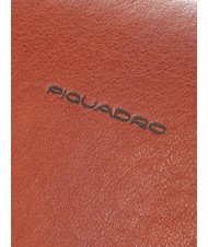 PIQUADRO CAMPIONARIO - BLACK SQUARE Messenger in pelle CUOIO - Cartelle Lavoro - 4