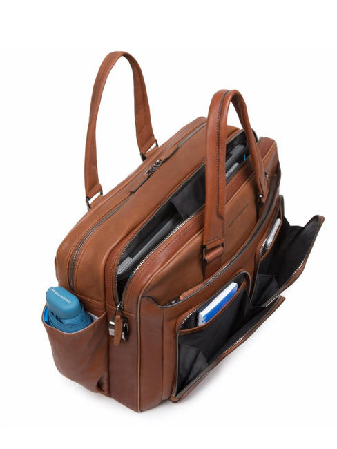 CAMPIONARIO - BLACK SQUARE Cartella porta PC 15" CUOIO - Cartelle Lavoro