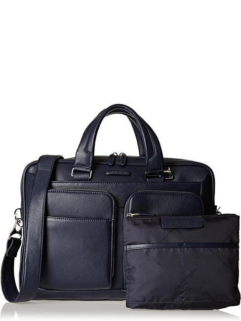 CAMPIONARIO - MODUS Cartella in pelle porta pc 14" blu - Cartelle Lavoro