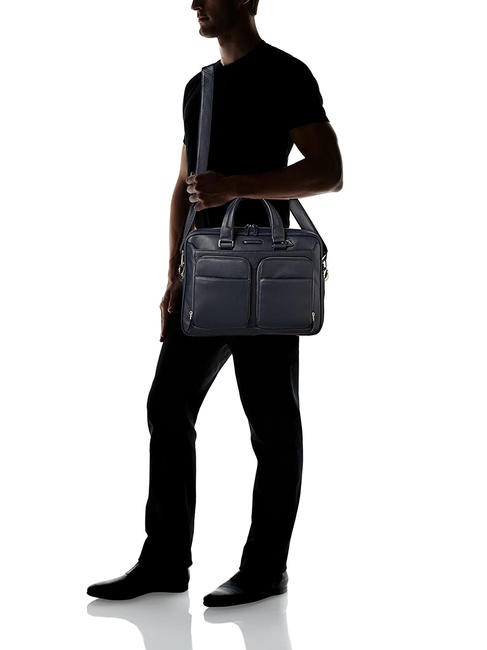 CAMPIONARIO - MODUS Cartella in pelle porta pc 14" blu - Cartelle Lavoro