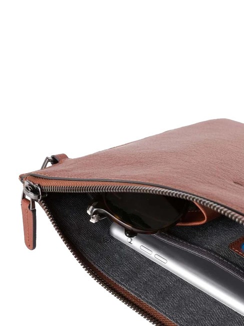 CAMPIONARIO - BLACK SQUARE Pochette in pelle CUOIO - Porta tablet & Organizer