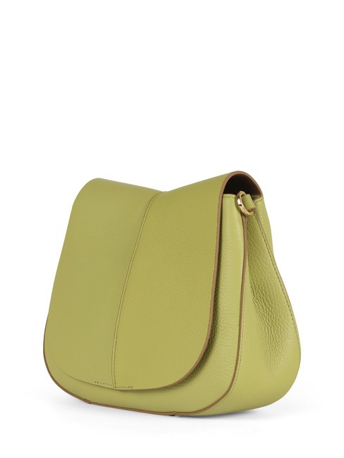 HELENA ROUND Borsa in pelle con doppia tracolla acerbo - Borse Donna