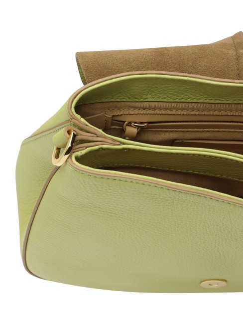 HELENA ROUND Borsa in pelle con doppia tracolla acerbo - Borse Donna