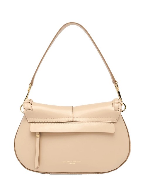 HELENA ROUND Borsa in pelle con flap cream - Borse Donna