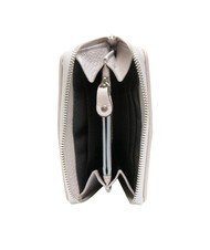 TOSCA BLU SIERRA Portafoglio medio in pelle zip around GHIACCIO - Portafogli Donna - 2