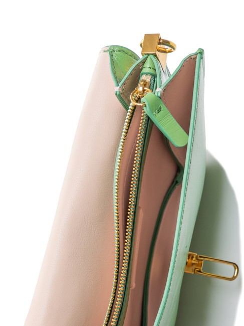 BEAT ROCK Borsa con patta in pelle craquele peppermint - Borse Donna