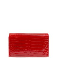 LOVE MOSCHINO SHINY CROCO Pochette con tracollina metallica - Borse Donna