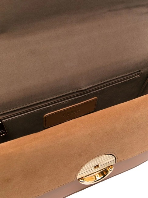 SFERA Borsa a tracolla in pelle con flap brandy - Borse Donna