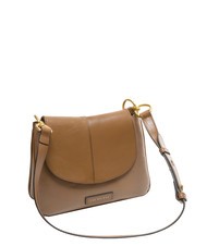 THE BRIDGE ELISABETTA Borsa con flap a spalla in pelle oyster abb. oro - Borse Donna - 2