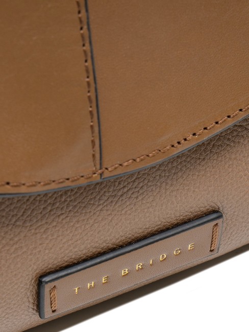 ELISABETTA Borsa con flap a spalla in pelle oyster abb. oro - Borse Donna