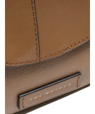 THE BRIDGE ELISABETTA Borsa con flap a spalla in pelle oyster abb. oro - Borse Donna - 3