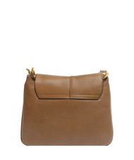 THE BRIDGE ELISABETTA Borsa con flap a spalla in pelle oyster abb. oro - Borse Donna - 4