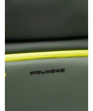 PIQUADRO CORNER SPECIALE GOMMATO Trolley bagaglio a mano resistente all'acqua VERDE - Bagagli a mano - 6