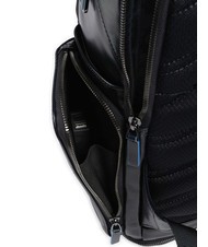 PIQUADRO BLUE SQUARE  Zaino porta PC 15,6" in pelle blu - Zaini da lavoro porta PC - 3