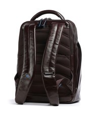 PIQUADRO BLUE SQUARE Zaino in pelle, porta pc 14" MOGANO - Zaini da lavoro porta PC - 2