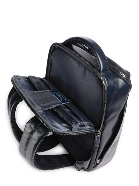 BLUE SQUARE Zaino in pelle, porta pc 14" blu - Zaini da lavoro porta PC