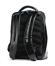 PIQUADRO BLUE SQUARE Zaino in pelle, porta pc 14" Nero - Zaini da lavoro porta PC - 2