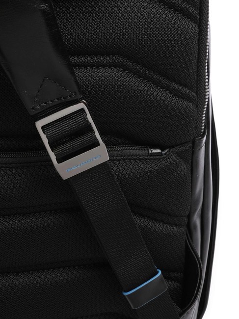 BLUE SQUARE Zaino in pelle, porta pc 14" Nero - Zaini da lavoro porta PC