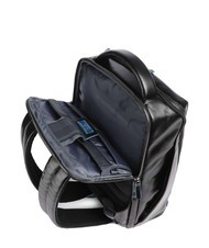PIQUADRO BLUE SQUARE Zaino in pelle, porta pc 14" Nero - Zaini da lavoro porta PC - 5