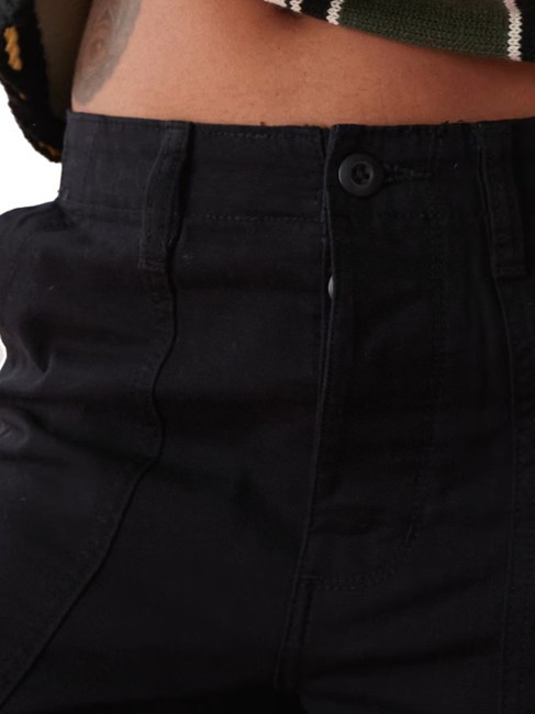 ARROYO WIDE LEG Pantalone cargo gamba larga black - Pantaloni Donna