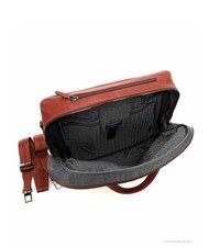 PIQUADRO CAMPIONARIO - BLACK SQUARE Trolley Pilota porta PC 15,6", in pelle CUOIO - Trolley Pilota - 4
