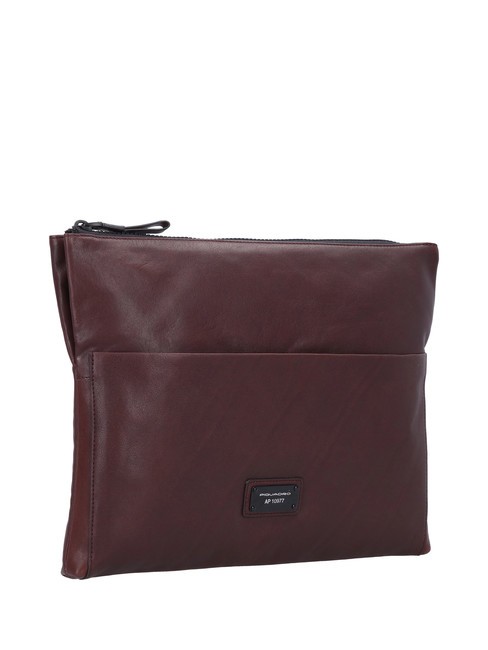 CAMPIONARIO - HARPER Pochette piatta in pelle MORO - Porta tablet & Organizer