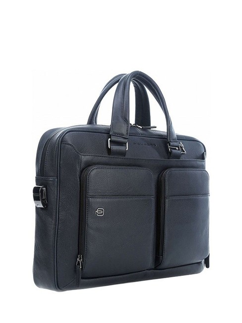 CAMPIONARIO - BLACK SQUARE Cartella in pelle, porta PC 15" blu - Cartelle Lavoro
