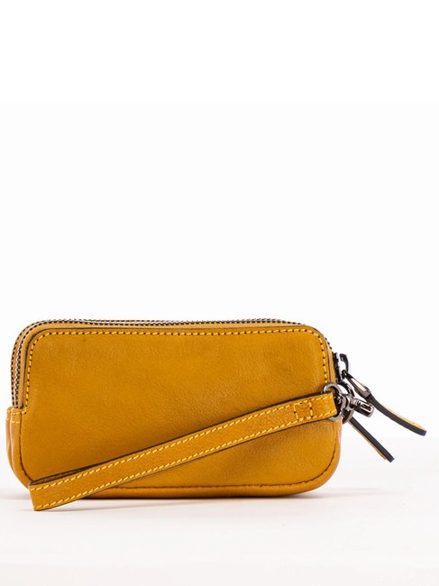 CAMPIONARIO - BLACK SQUARE Pochette mini in pelle Giallo - Porta tablet & Organizer