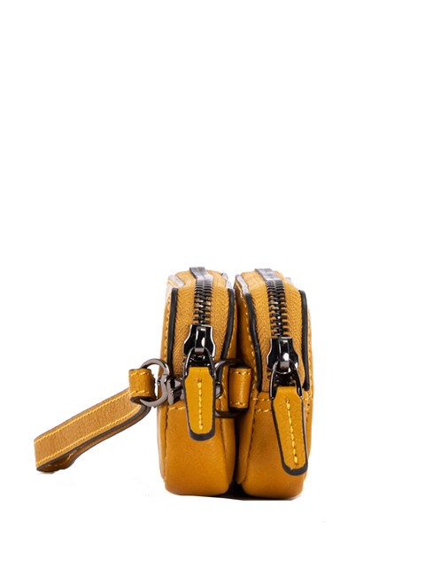CAMPIONARIO - BLACK SQUARE Pochette mini in pelle Giallo - Porta tablet & Organizer