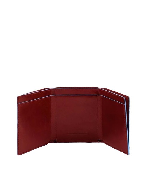 CAMPIONARIO - BLUE SQUARE Portacarte di credito in pelle ROSSO - Portafogli Uomo