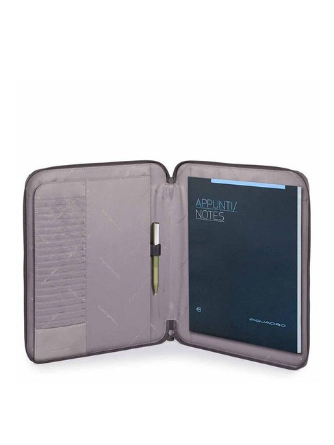 CAMPIONARIO - ADE Portablocco in pelle e tessuto GRIGIO - Porta tablet & Organizer