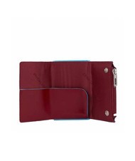 PIQUADRO BLUE SQUARE Portafoglio in pelle con sliding system ROSSO - Portafogli Uomo - 2