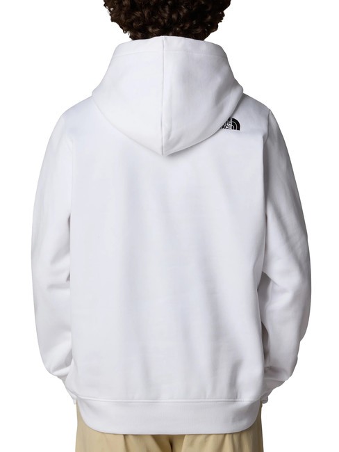 DREW PEAK Felpa con cappuccio tnf white/tnf black - Felpe Uomo