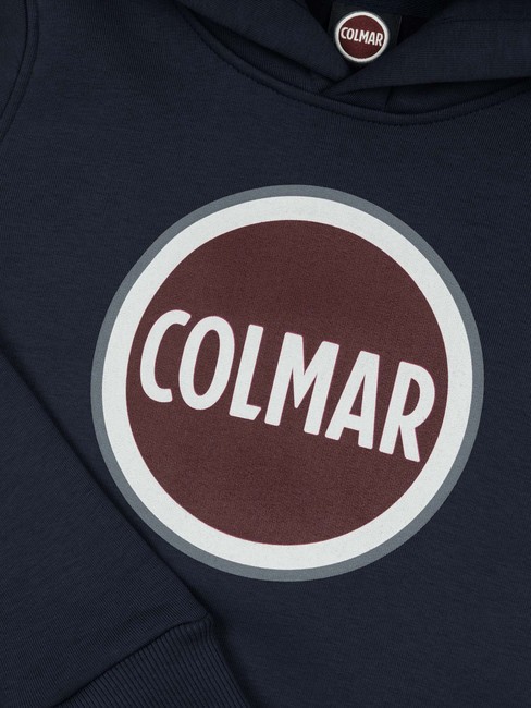 MODISH KIDS Felpa cappuccio stampa logo navy blue - Felpe Bambini