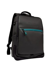 PIQUADRO CORNER SPECIALE GOMMATO  Zaino porta PC 14" Nero - Zaini da lavoro porta PC - 2