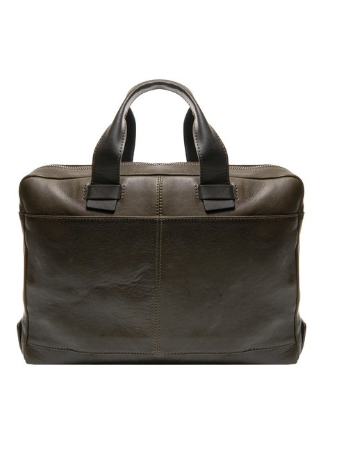 CAMPIONARIO - PYRAMID Cartella in pelle, porta pc 15" VERDE - Cartelle Lavoro