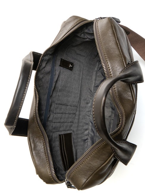 CAMPIONARIO - PYRAMID Cartella in pelle, porta pc 15" VERDE - Cartelle Lavoro