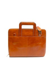 PIQUADRO CAMPIONARIO - BLUE SQUARE Portablocco A4 in pelle con manici ARANCIO - Porta tablet & Organizer - 4