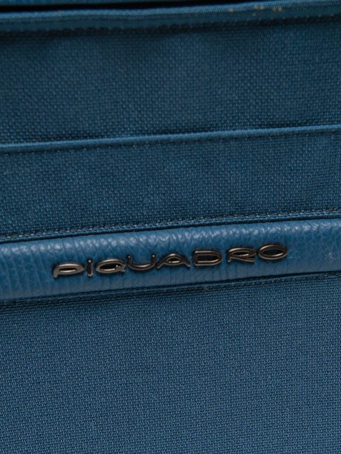 CAMPIONARIO - SIGNO Portablocco A4 in pelle e tessuto avio - Porta tablet & Organizer