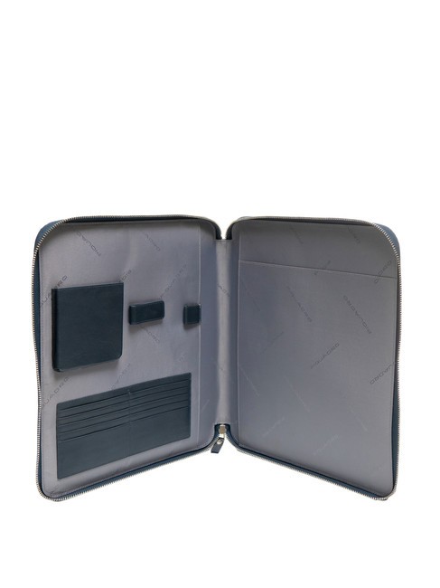 CAMPIONARIO - PQ-BIOS Portablocco A4 in pelle e tessuto blu - Porta tablet & Organizer