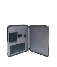 PIQUADRO CAMPIONARIO - PQ-BIOS Portablocco A4 in pelle e tessuto blu - Porta tablet & Organizer - 2