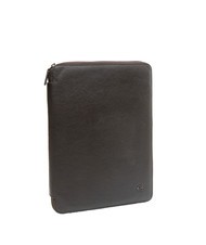 PIQUADRO CAMPIONARIO - BLACK SQUARE Portablocco A4 in pelle moro - Porta tablet & Organizer - 4