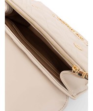 LOVE MOSCHINO QUILTED Borsa cartelletta con tracolla avorio - Borse Donna - 5