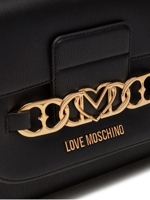 HEART CHAIN Borsa shopper a spalla Nero - Borse Donna