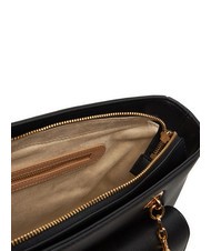 LOVE MOSCHINO HEART CHAIN Borsa shopper a spalla Nero - Borse Donna - 4