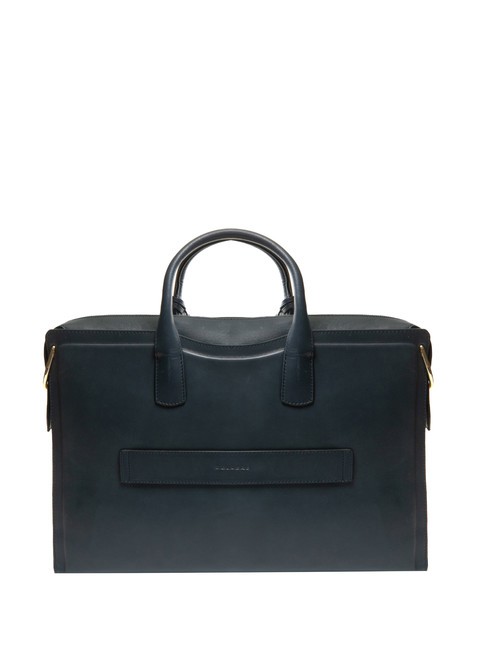 CAMPIONARIO - GEA  Cartella porta PC 15,6" in pelle blu - Cartelle Lavoro